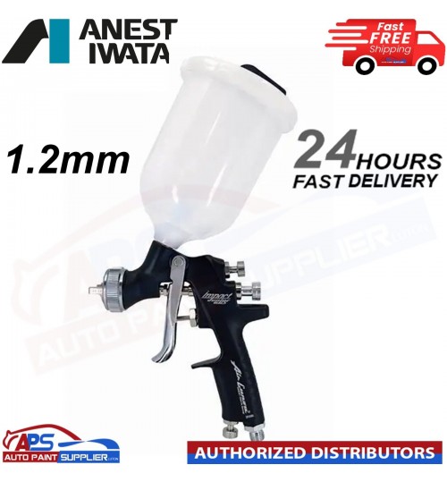 ANEST IWATA AZ4 HTE-S IMPACT JUNIOR GRAVITY SPRAY GUN 1.2MM - WITH 200CC CUP